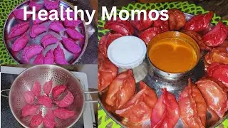 Testing Healthy Beetroot Momos Healthy Bitroot Momos Recipe | #momos
