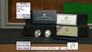 2001 Buffalo Dollar 2 pc Set ( Proof & Unc ) - OGP