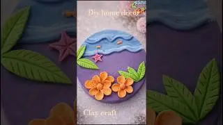 easy diy ! clay craft ideas ! #shorts #craftshorts #trending #wallhanging #clayflowers #fish #diy