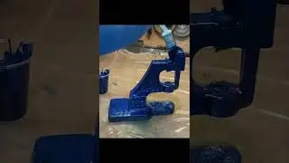 Restoration button punch machine rusty