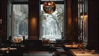🔴 Calm Winter Night & Relaxing Jazz Background Music ,Cozy Coffee Shop Ambience with Soft Jazz Music