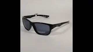 Timberland Sport Sunglasses Shiny Black Frame Gray Tinted Lens TB7155 01A