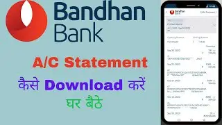 How to Download Bandhan Bank Statement | Bandhan Bank Statement Download 2024 | Technozahid