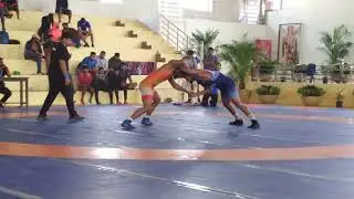 57ky final manoj vs vishal  senior wrestling up state trail nandninagar
