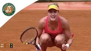 Eugenie Bouchard v Carla Suarez Highlights - Women's Quarterfinals 2014 - Roland-Garros