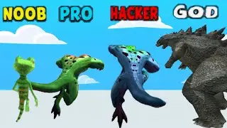 NOOB vs PRO vs HACKER vs GOD in Kaiju Run