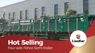 Hot selling four axle fence semi trailer for sale