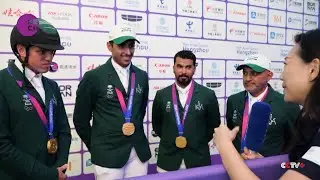 Interview with Saudi Arabian Gold Medallists in Equestrian Team Jumping at Asian Games