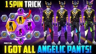 I GOT ALL ANGELIC PANTS 😱🔥 | 1 SPIN TRICK WORKED | INSANE LUCK | Free Fire MAX