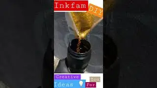 🤩 DIY- Graffiti Glitter -How to Make ✨Spray paint with Gold Flake 💰 / Inkfam Fat Cap Tag