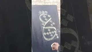 Howtowrite Ain Tutorial Khat E Thuluth Chalkboard