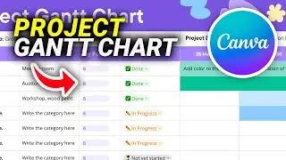 How To Make a Project Gantt Chart in Canva Fast