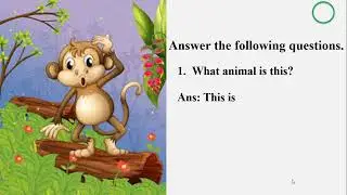 Monkey Story Reading knowledge for kids. Monkey has Long Tail monkey can Jump learn for every kids.
