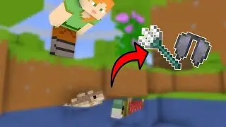 Minecraft pero los peces dan objetos op/ Minecraft but Fish drop op loot