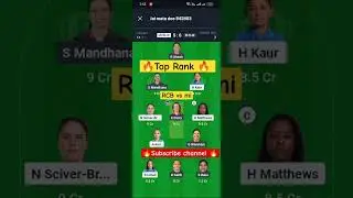MI-W vs RCB-W Dream Prediction | MI W vs RCB W Match Analysis | Mumbai vs Bangalore WPL Today Match