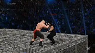 WWE 2K15 XBOX ONE - BROCK LESNAR VS ROMAN REIGNS - HELL IN A CELL EPIC MATCH