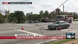 Crash causes traffic problems at Washington and Columbia roads