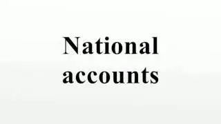National accounts