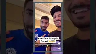 Axar Patel and Jasprit bumrah🤣🤣 #axarpatel #t20worldcup #jaspritbumrah #abhishek
