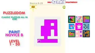 Puzzledom - Paint Novice B Level 1 - 50 - Walkthrough