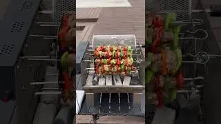 Double-row electric grill, your perfect outdoor companion.