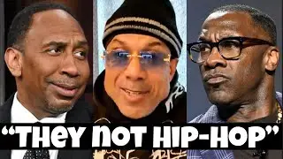 Benzino DISRESPECTS Stephen A. Smith Challenges to fight says Shannon Sharpe Clueless about Hip-Hop