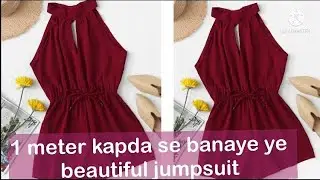 Jumpsuit /jumpsuit cutting and stitching/short jumpsuit for baby /how to make jumpsuitdress at home