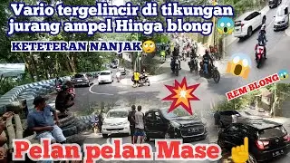 Vario kocar kacir di tikungan jurang Ampel