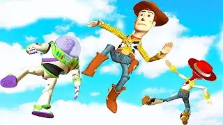 Toy Story vs Crazy Ragdoll Fails/Jumps - Garry`s mod #109