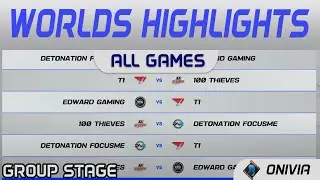 Worlds 2021 Group Stage Day 5 All Games Highlights By Onivia