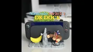 DK Dock Stand for Nintendo Switch 2, Donkey Kong Bananza Amiibo Display,Jungle Diorama Switch Holder