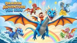Roar & Fly with Dragon 🐉🦖. Clap, Jump and Dance. Kids Fun Time! | Kids Learn Animals | @Kids besties
