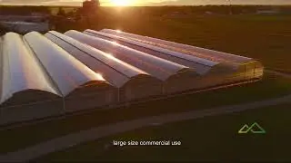 multi span Inflatable film greenhouse