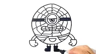 How to Draw Mega Minion Jerry Easy for kids drawing