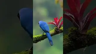 Black-Collared Jay | The Vibrant Blue Beauty of the Andes.