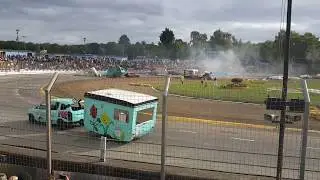 Caravan Demolition Derby.... Foxhall Stadium, Ipswich UK August 2018