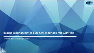 Bescheinigungsservice ESS-Anwendung mit SAP Fiori
