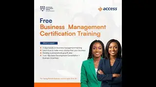 FREE BUSINESS MANAEMENT TRAINING  #accessbank