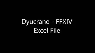 My Excel File - Crafting Log Assistance | Final Fantasy XIV