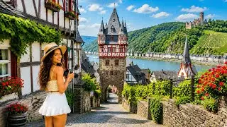 Bacharach 🇩🇪 | A Fairy Tale on the Rhine | 4K Silent Walking Tour