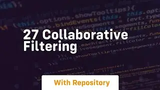 27 collaborative filtering
