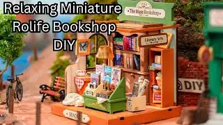 Rolife The Muse Bookshop | Miniature DIY House ASMR Unboxing & Timelapse Build
