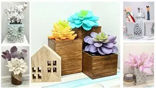 Dollar Tree DIY Projects [5 CREATIVE ways to use WooD PEN Holders]