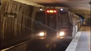 WMATA Metrorail Breda 3000 Series On The Red Line At Bethesda Station