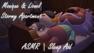 [ASMR Sleep Aid] Monique & Lionel's Stormy Apartment - Rain & Thunderstorm Ambience ☔⛈️[No Music]