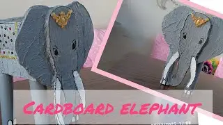 Cardboard elephant /trash to treasure/best out of waste.