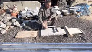 How to cut granite with a chisel