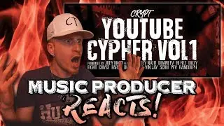 Music Producer Reacts to YouTube Cypher Vol 1 (CRYPT)