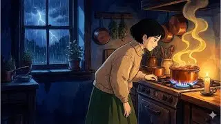 Power Cut Night 🔦 | Cooking Dinner by Candlelight in the Hills | Ghibli Style ASMR Video