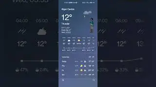 Samsung Weather | One UI 7 | Thunder